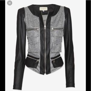 Intermix Georgie grey black Jasper combo jacket